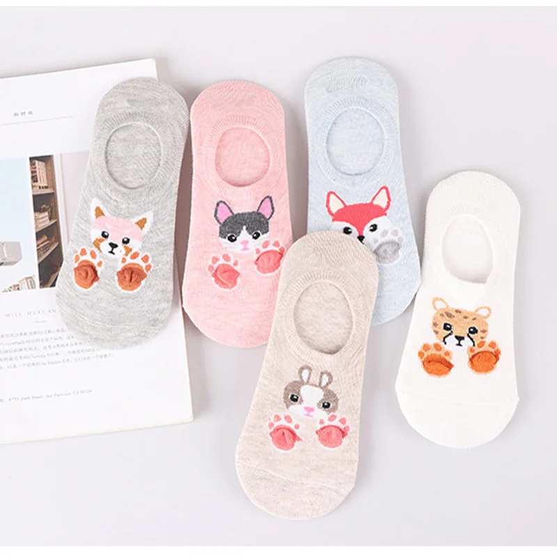 Носки с когтями котов женские носки японский стиль Харадзюку Забавный принт