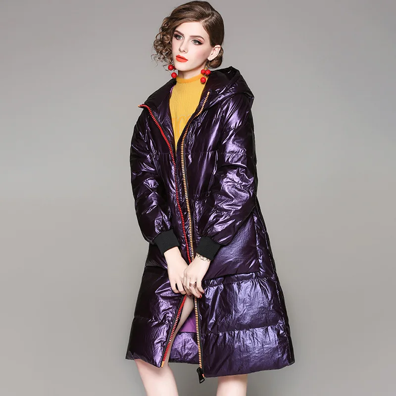 Новинка зимнее женское пальто на утином пуху толстая модная куртка теплые Куртки