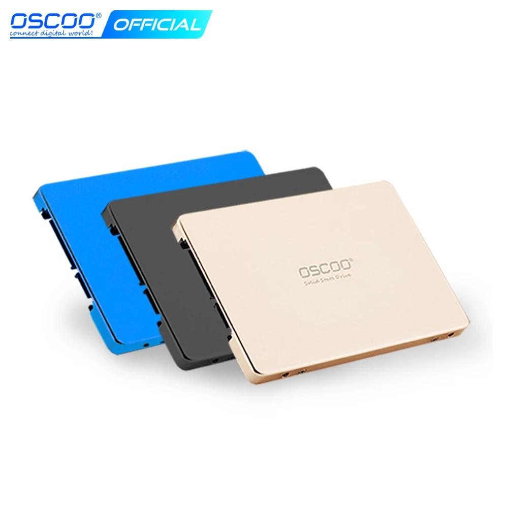 Твердотельный накопитель OSCOO SSD золотистый жесткий диск 2 5 дюйма SATA2/SATA3 512 ГБ 480 960
