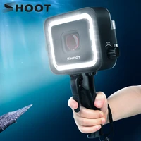 shoot 900lm 40m waterproof led diving light for gopro hero 7 6 5 black underwater flash lighting lamp with trigger red filter