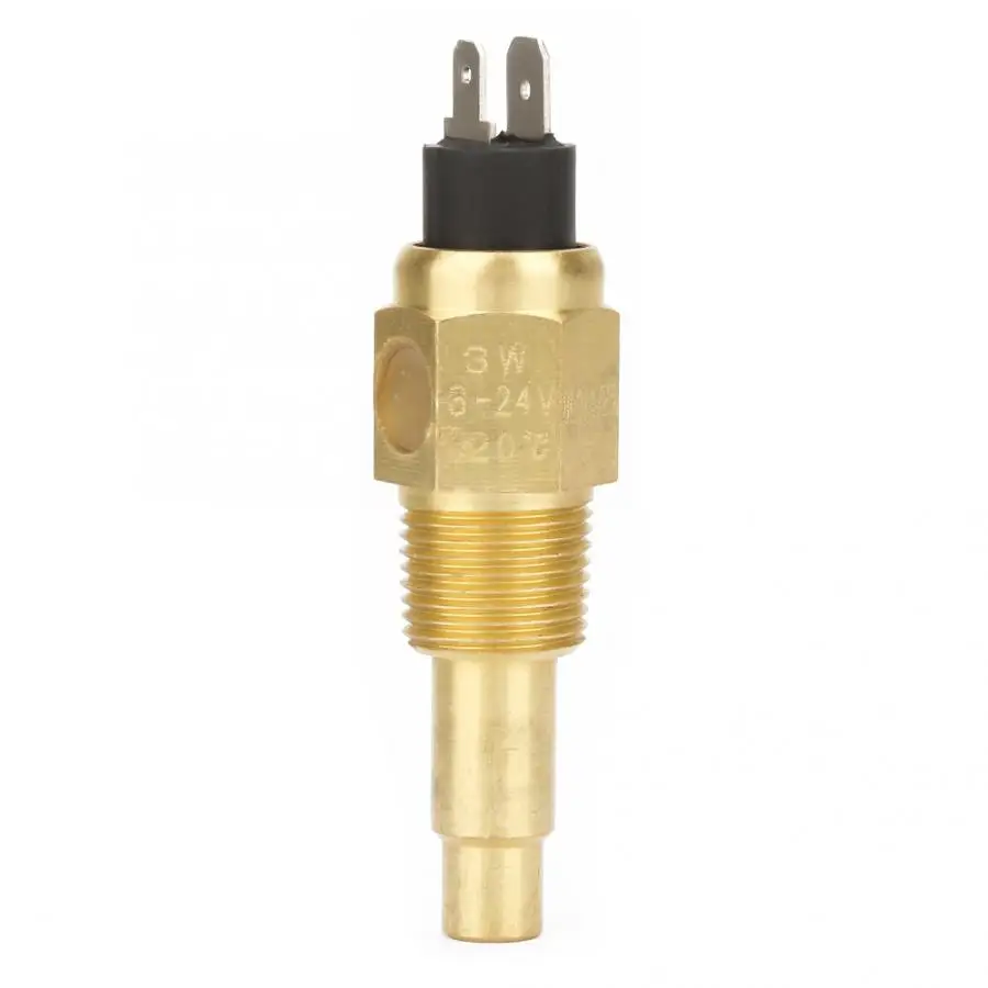 

3/8 NPT 3W Brass Engine Water Temperature Sensor Generator Part Fit for VDO Temperature Sensor