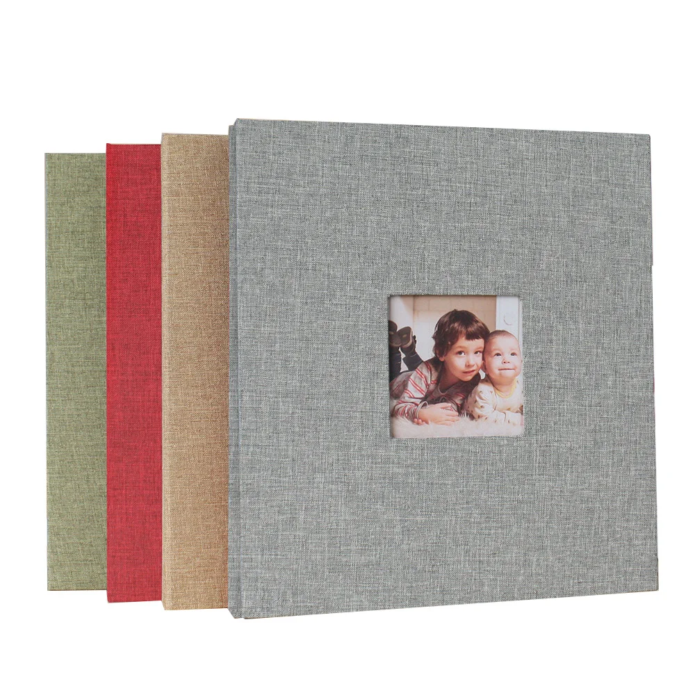 Альбом для фотографий сделай сам из хлопка и льна самоклеящаяся пленка детей 3-10