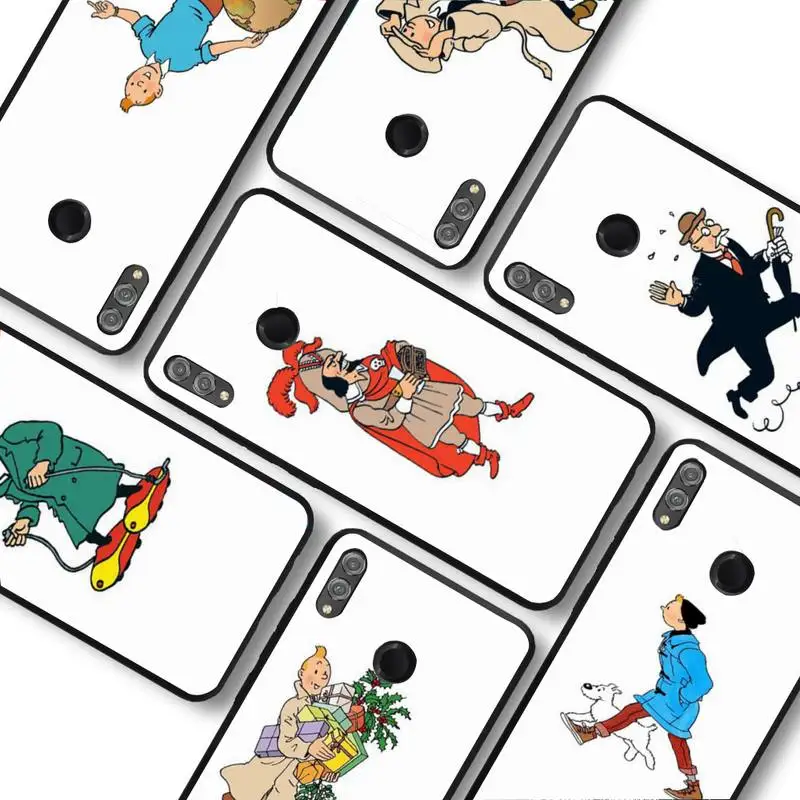 

The Adventures Of Tintin Phone Case For DIY Huawei Mate 30 Pro P20 P30 P40 pro lite Y7 Y6 2019 for Honor 8X 8A 10 20lite 10i