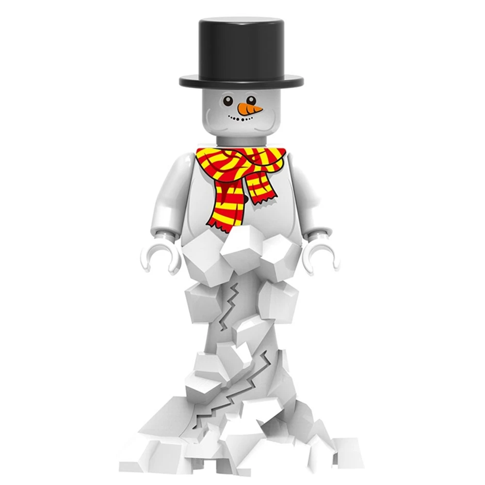 Christmas XMAS Yeti Snowman MINI FIGURES Super Heroes Star Wars Joker Darth Vader Assemble DIY Building Blocks Kids Gift Toys | Игрушки и