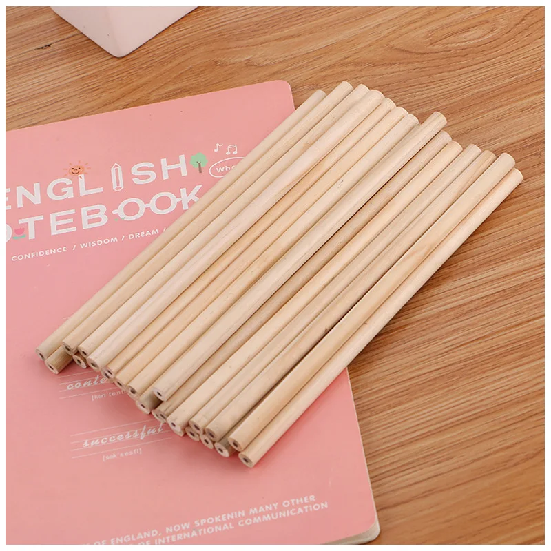 

100pcs/set High Quality Log Pencil Wholesale HB Student Children Practice Word Pencil Sketch Drawing Pencil Wholesale Stationery