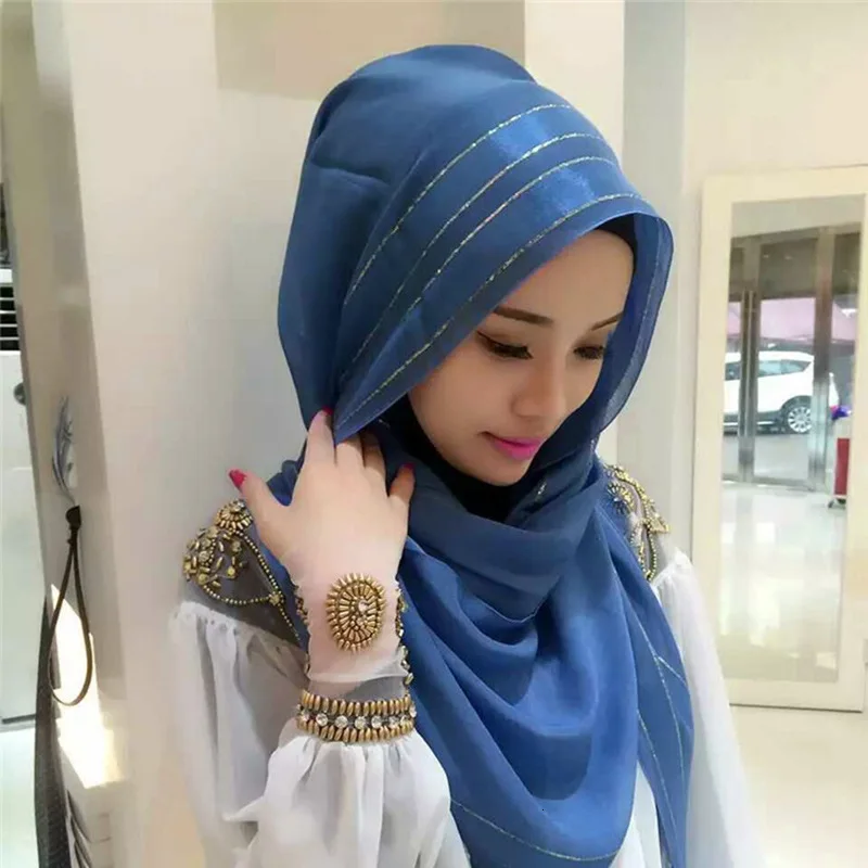 

Muslim Scarf Solid color niqab Nanometer Silk Floss Thin Section Long Cover Scarf chiffon hijab cap turban femme