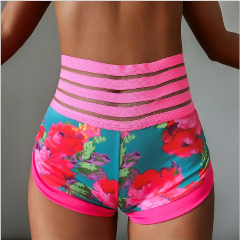 Sexy short Shorts Bottom pleated Pockets lace High waist Women Push Up fitness workout Sports wear 2019 New | Женская одежда