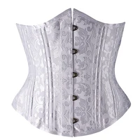 steampunk corset underbust steel boning plus size xs 6xl gothic bustier waist trainer