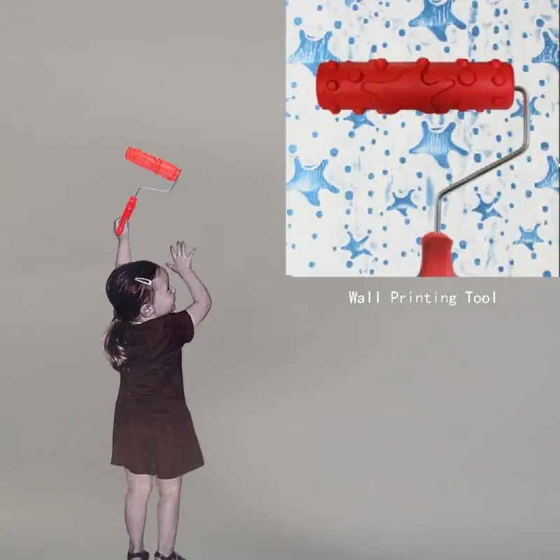 Различные настенные инструменты с различными фигурами кисти DIY для печати обои