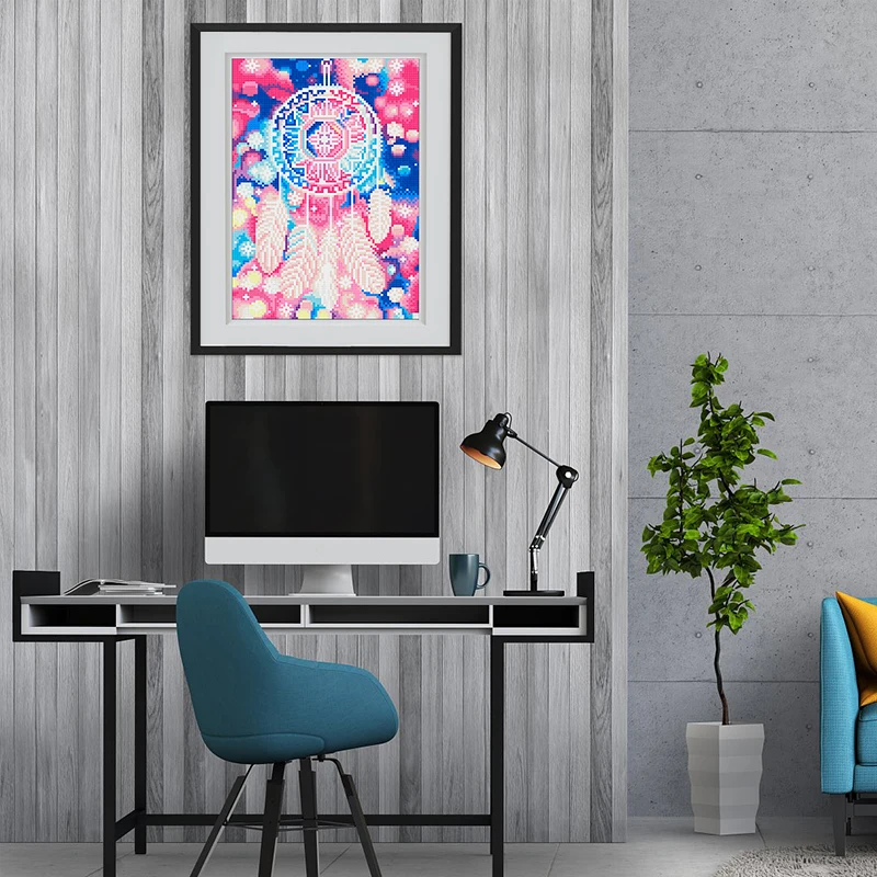 

Новое поступление 5D DIY световой алмазов картина цветные колокольчики полный круг Стразы украшения дома вышивка крестиком на день рождение