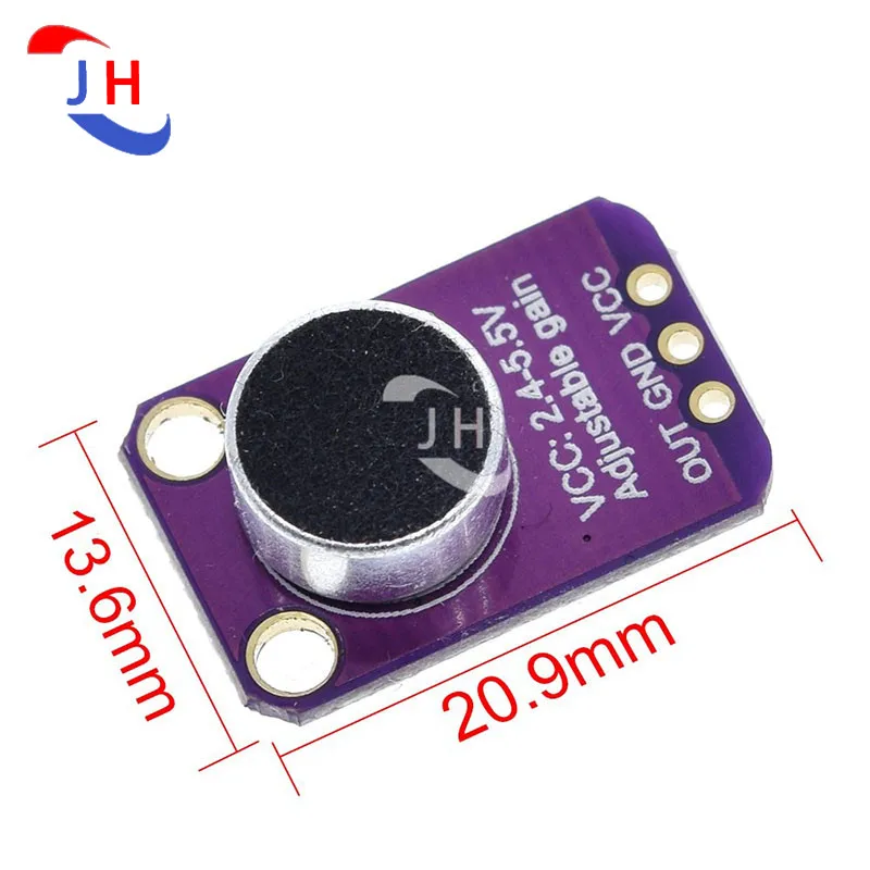 1PCS GY-MAX4466 Microphone Amplifier Board Sound sensor Module Auto Gain Control Attack for Arduino PCB Diy Kit MAX9814 - купить по