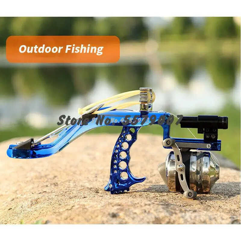 Мощный катапульта полный набор Рогатка для рыбалки лазерный наконечник стрелы
