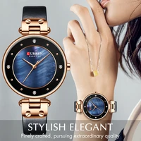 curren women%e2%80%99s watches top brand luxury leather waterproof wristwatch women blue clock fashion quartz ladies watch reloj mujer