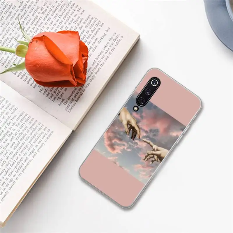 

Funny Hand The Creation of Adam Phone Case For xiaomi Redmi 5 5A plus 7A 8 note 2 3 4 5 5A 6 7 GO K20 A2
