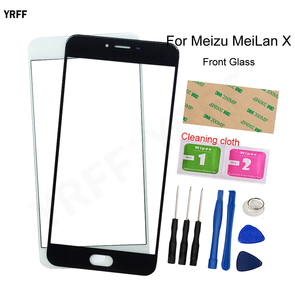 5 5 mobile front outer glass touch panel for meizu meilan x front glass panel no touch screen assembly phone repair parts free global shipping
