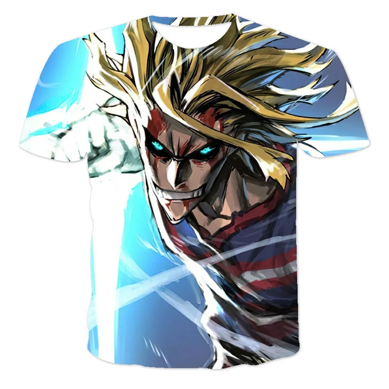 

2021 summer new men's T-shirt cartoon t-shirt men's T-shirt children's popular cartoon Costume White Shirt