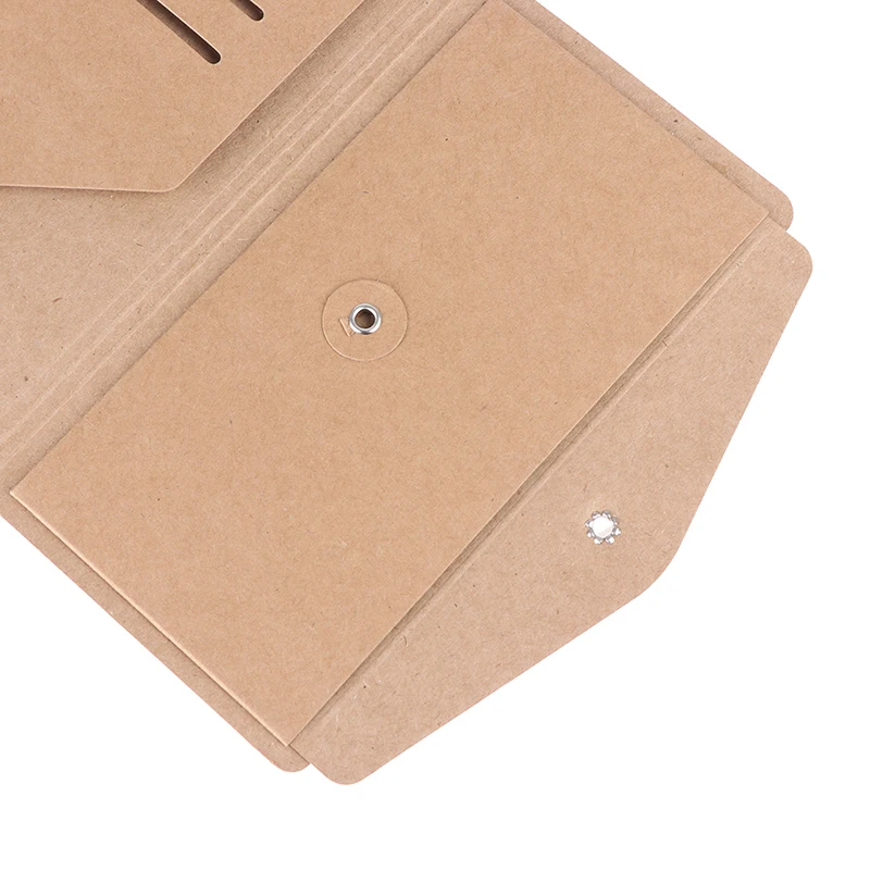 Бумажный s-образный Блокнот из крафт-бумаги держатель для визиток папка файлов