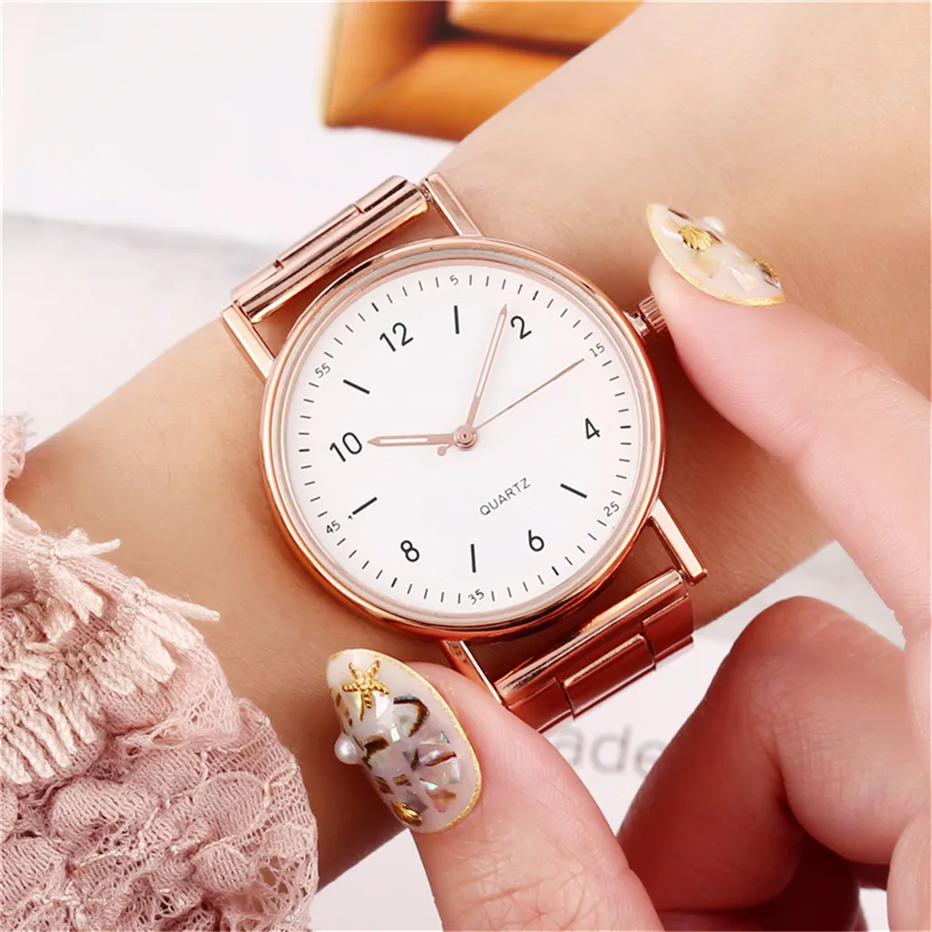 

часы New Dames Horloge Ladies High-end Quartz Watch Stainless Steel Luminous Dial Leisure Watch Relojes Para Mujer Montre Femme