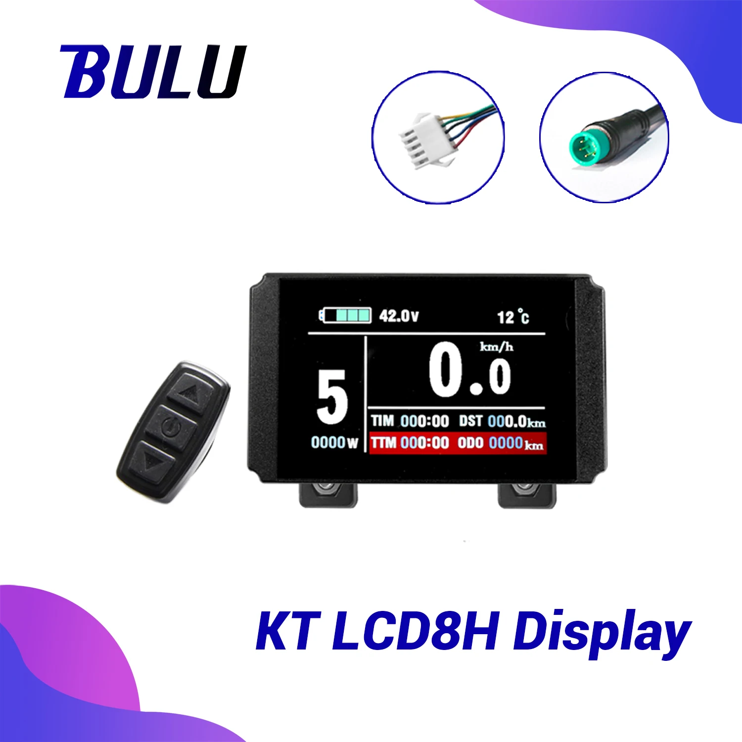 

BULU Kunteng KT LCD8H Display Electric Bicycle Accessories USB TFT Display for Electrice Bike kit