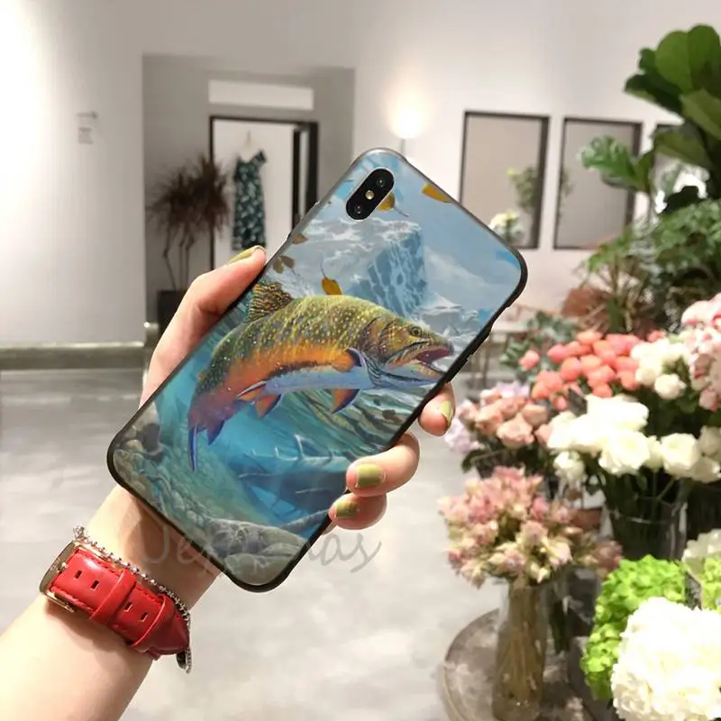 

Hunting Fishing art fish Phone Case for iPhone 11 12 mini pro XS MAX 8 7 6 6S Plus X 5S SE 2020 XR