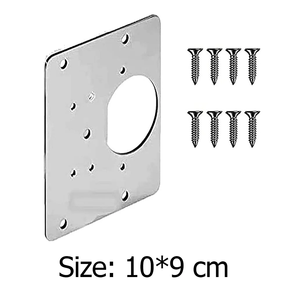 

Hinge Repair Plate with Mounting Screws Cabinet Cupboard Furniture Drawer Window Steel Plate Repair Hardware Accessories