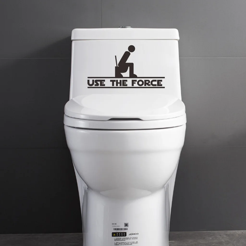 Наклейки на стену с цитатой креативная ванная комната использовать силу