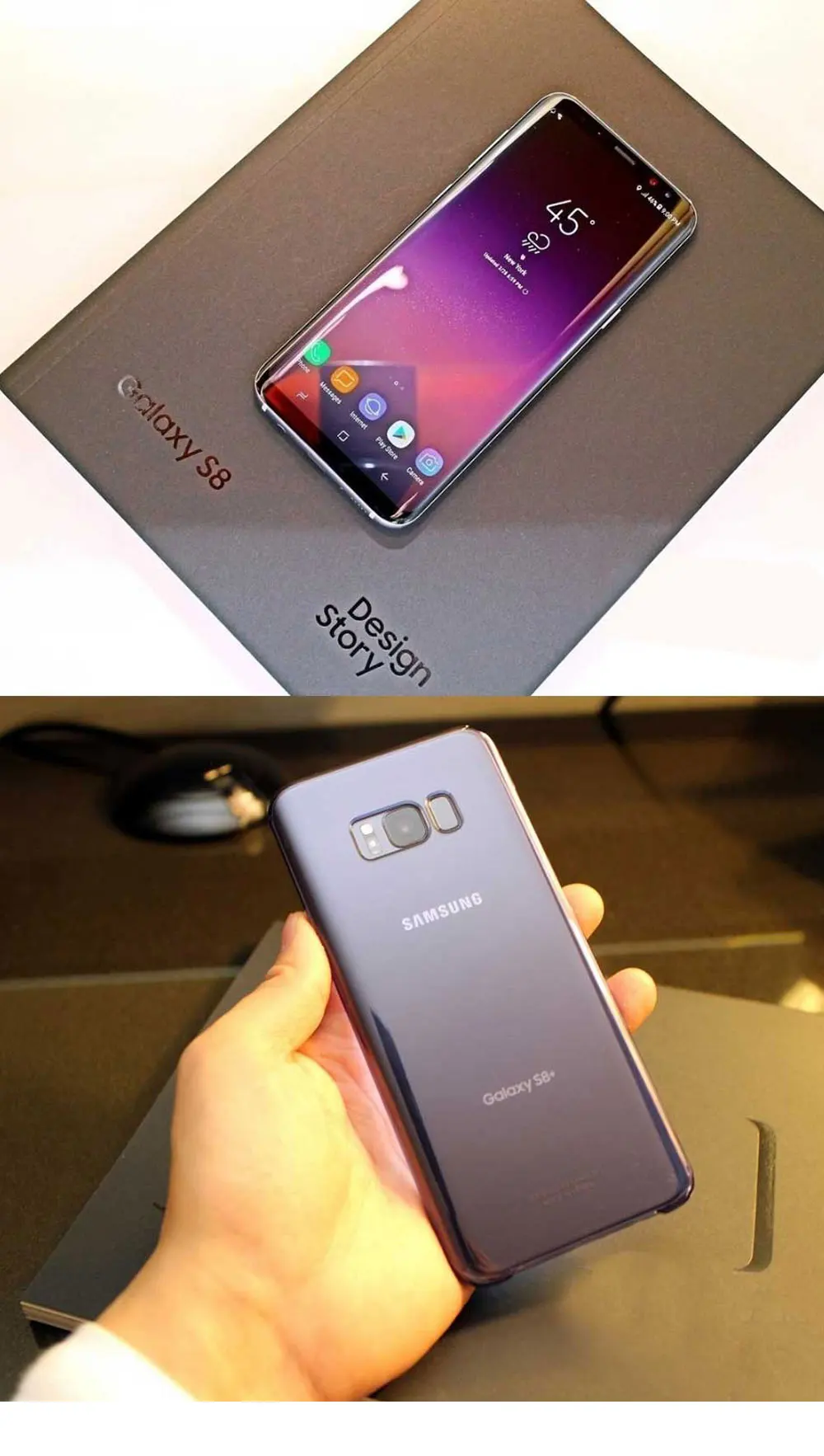 Мобильный телефон samsung Galaxy S8 Duos G950FD с двумя sim-картами, 4 ГБ, 64 ГБ, Восьмиядерный процессор Exynos 8895, 5,8 дюймов, NFC, 4G, Android