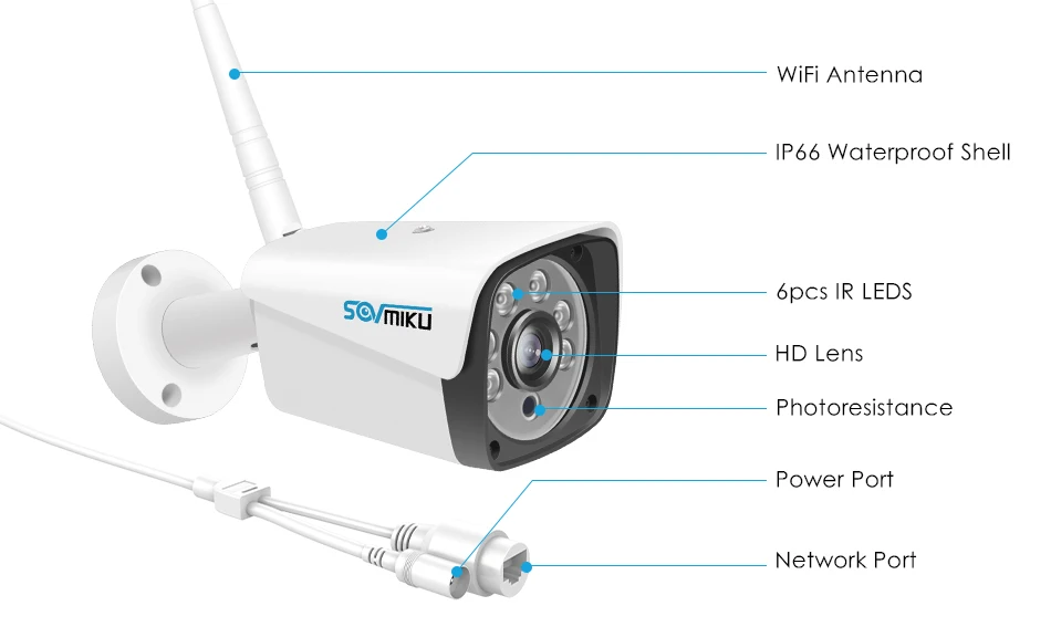 8CH 1080P Беспроводная система видеонаблюдения 4 шт 2MP уличная Wifi ip-камера 8CH NVR рекордер Видео камера безопасности Система наблюдения комплект