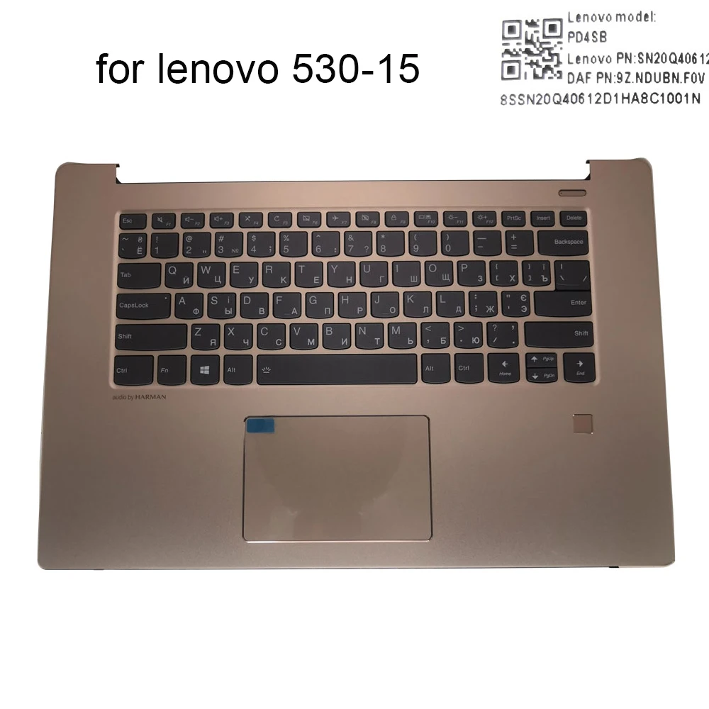 

UA RU backlight keyboard for Lenovo Ideapad 530S 15IKB 530-15 AIR 15 PD4SB laptops KB Upper case Touchpad 5CB0R12589 5CB0R12660