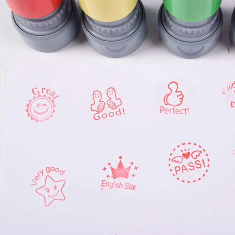 1PC Self Inking Comment Stamp for Teachers Kids Decorative Stamps Scrapbook DIY Scrapbooking | Дом и сад