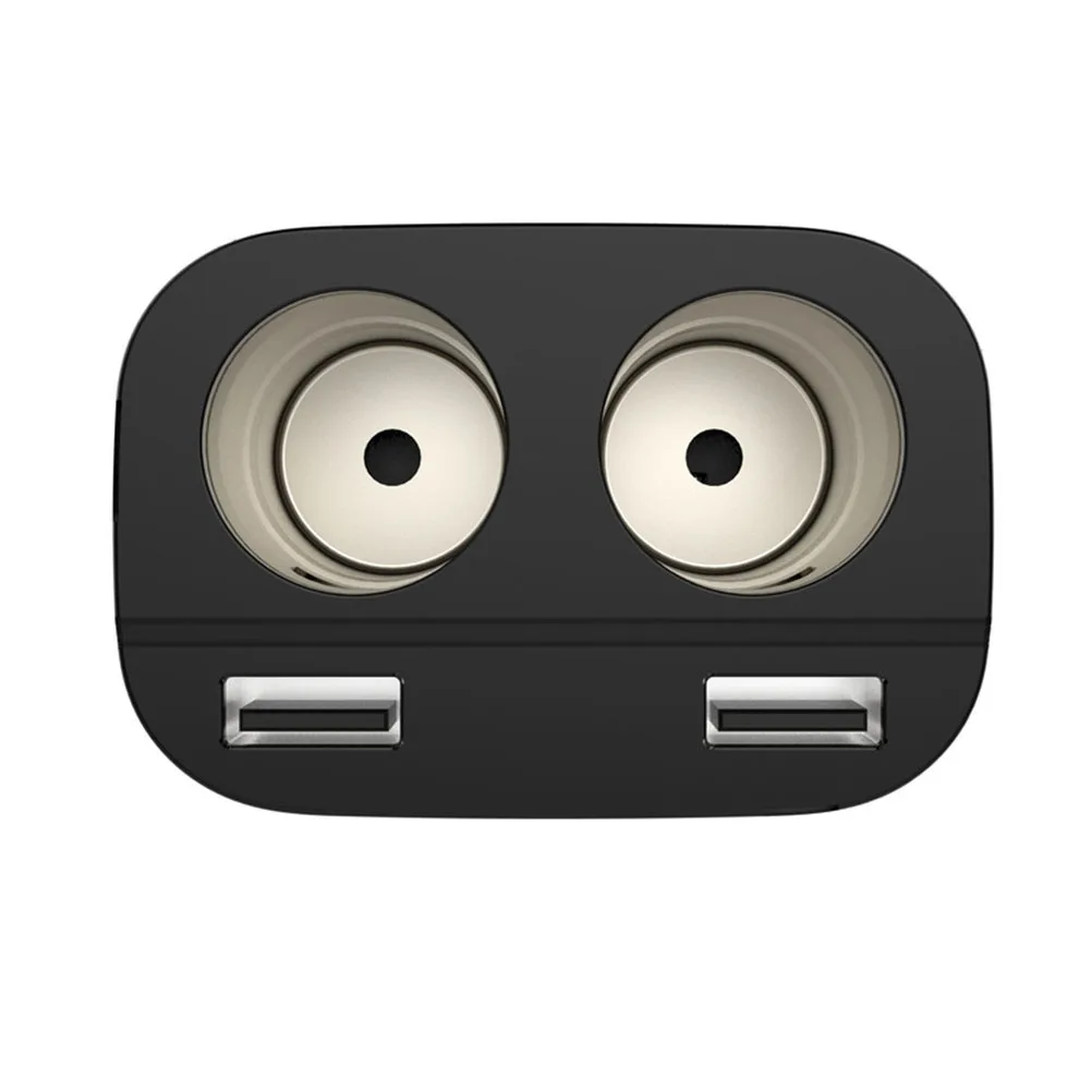 Зажигалка для прикуривателя антиогнестойкая прочная с двумя usb портами цифровая