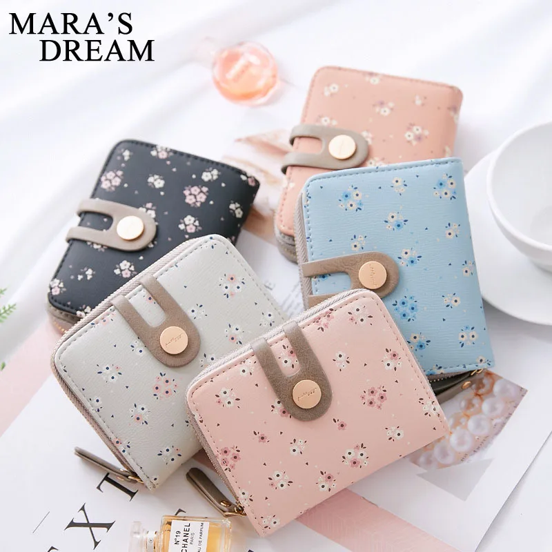 Mara's Dream 2019 короткий маленький свежий кошелек с цветком на молнии пряжкой