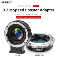 viltrox ef r3 canon ef lens to rf camera auto focus full frame 0 71x speed booster adapter for rp r3 r5 r6 eos c70 red komodo 6k