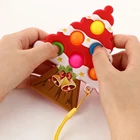 Креативная игрушка в виде пузырьков, силиконовая игрушка, антистресс, специальные потребности, развивающий набор для концентрации