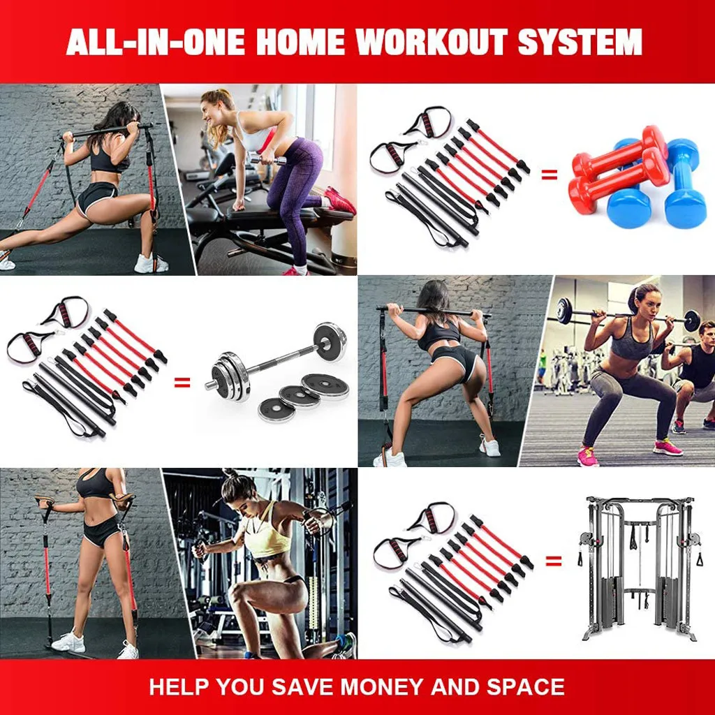 Portable Fitness Training Band Pilates Belt Exerciser Resistance Bands for Glutes Legs Muscle Workout Equipment Kit | Спорт и