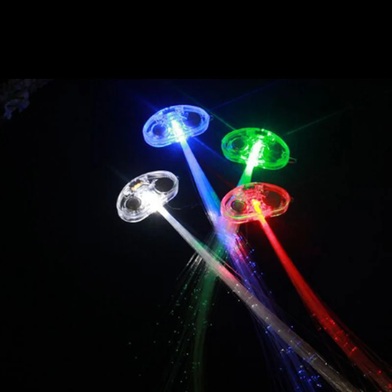 Красочные стетящиеся волосы lgiht светодиодные заколки для волос костюм с тесьмой