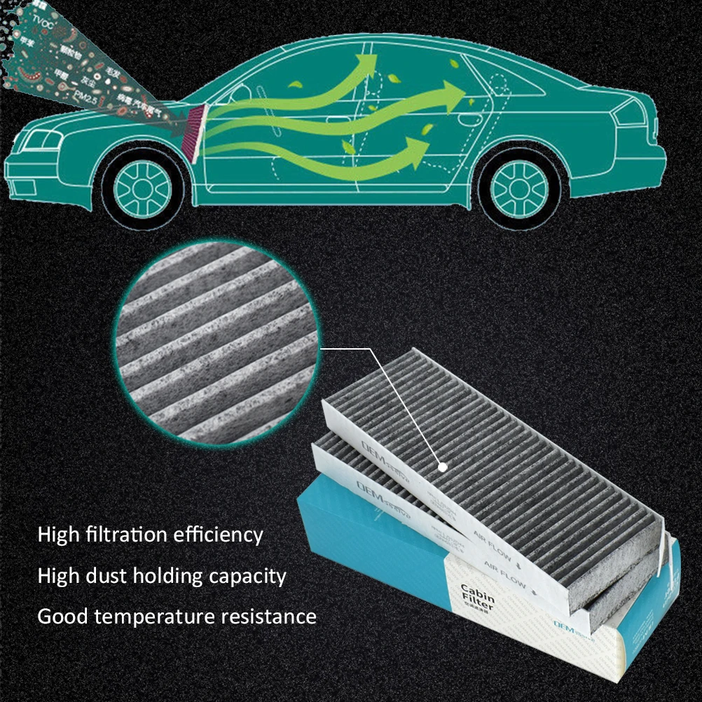 Car Activated Carbon Pollen Cabin Air Conditioning Filter For Citroen C4 Grand Picasso Berlingo DS5 Peugeot 3008 5008 Partner X2 |