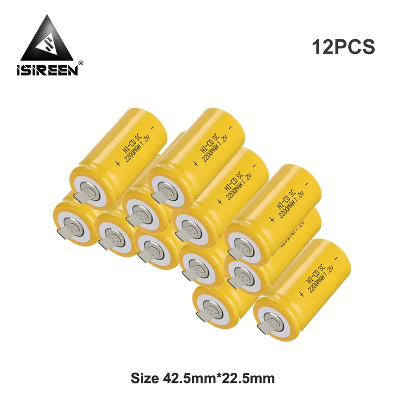 1 2 V 2200mAh SC Ni-CD аккумуляторные батареи DIY sub Ni CD электрические инструменты