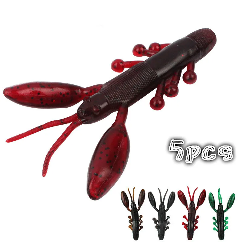 5 шт. мягкие приманки для рыбалки искусственные реалистичные воблеры рыбий запах