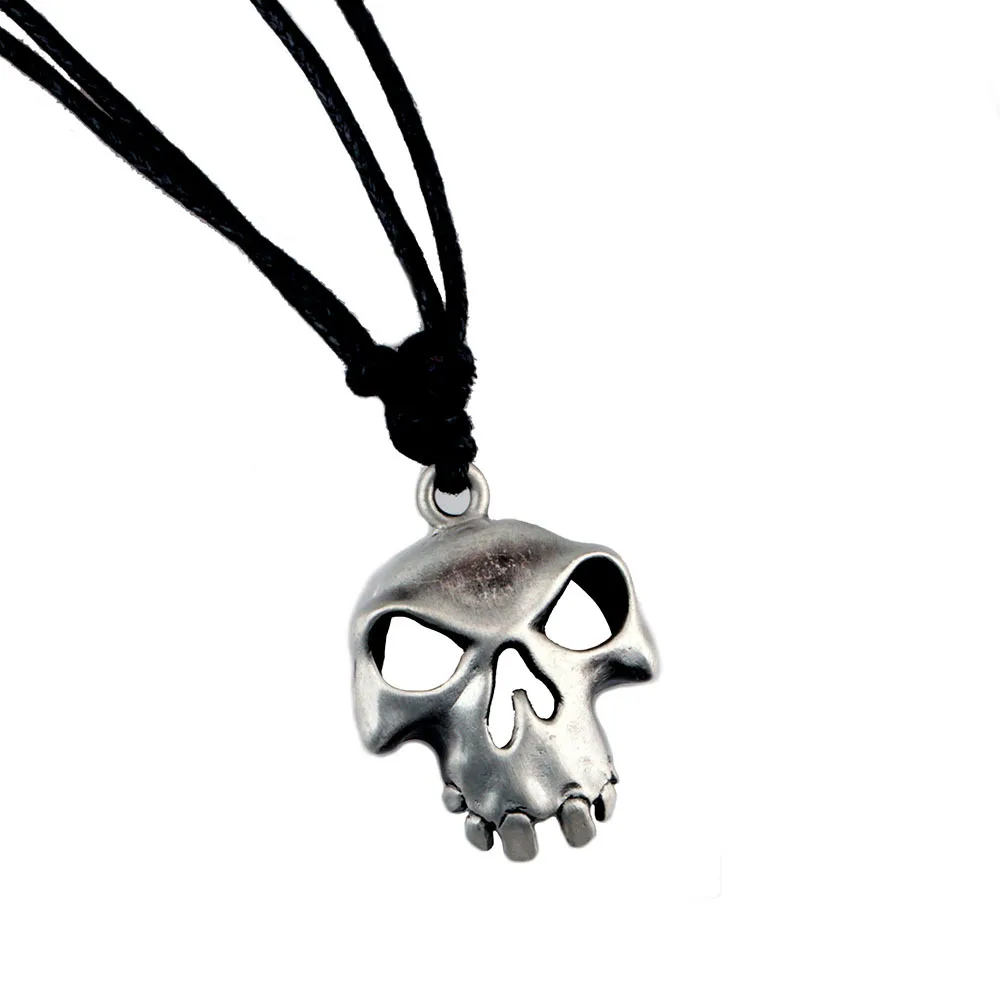 

Брелки в стиле ретро хип-хоп и панк с монетами, подвеска в виде головы черепа из цинкового сплава, ожерелья для женщин и мужчин, подарки на Хэ...