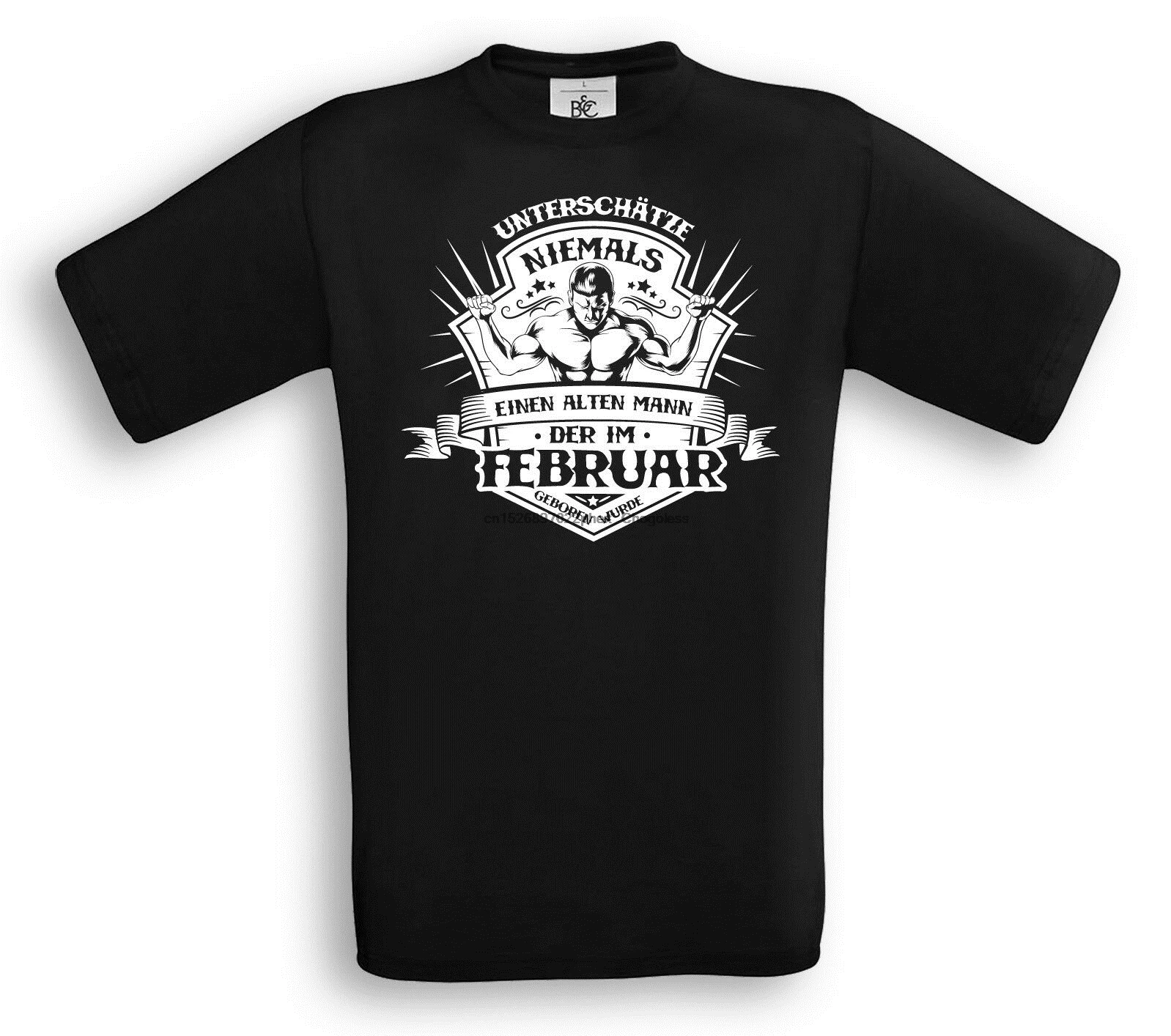 Недооценить никогда не стариков рожденных в февраля футболка Grandad Papa Aquarium |