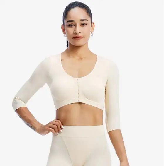 Women Arm Shaper Vest Back Shoulder Corrector Humpback Posture Corrector Arm Control Shapewear Arm Fat Burner Slimming Underwear