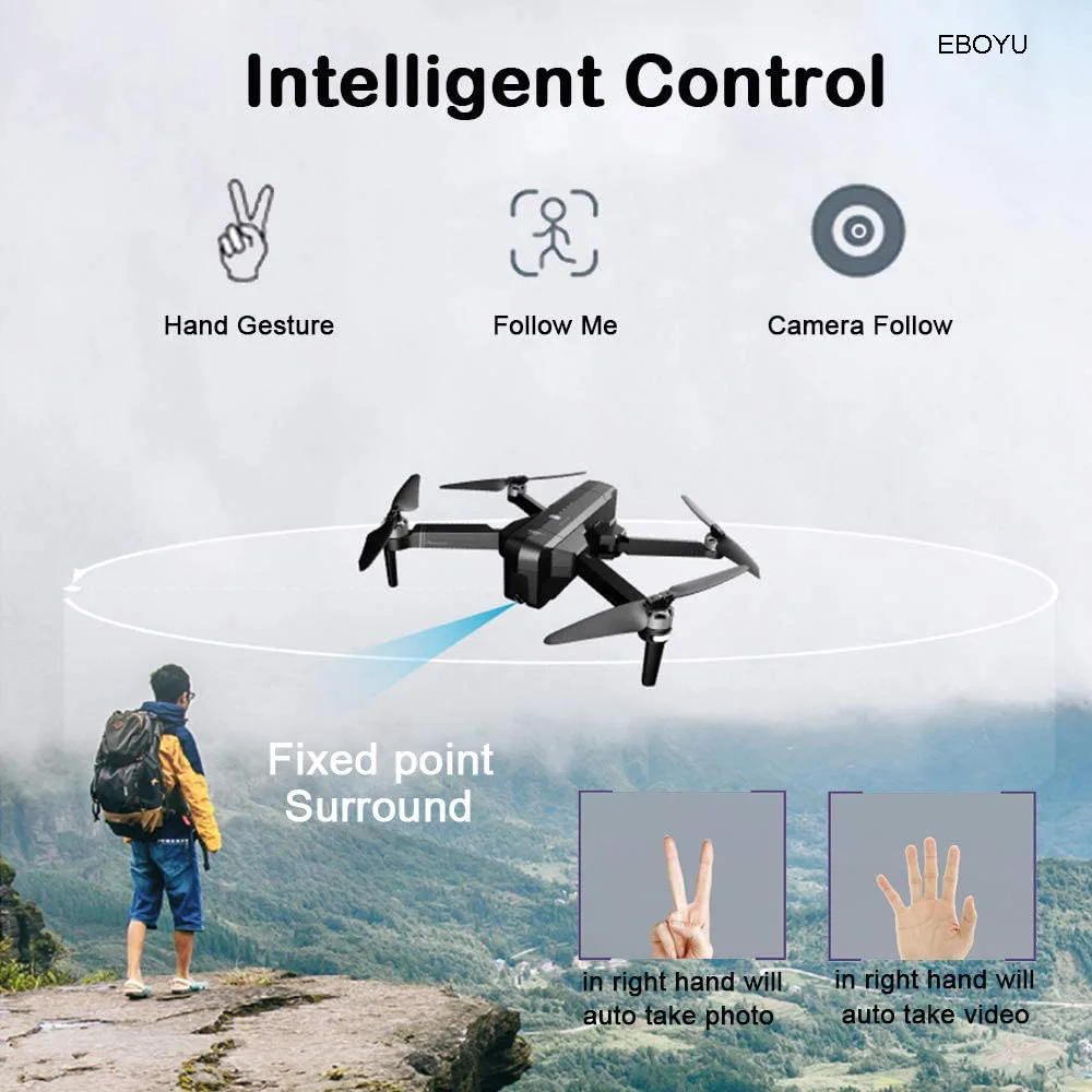 Квадрокоптер EBOYU SJR/C F11 GPS Wi-Fi FPV 1080P | Игрушки и хобби