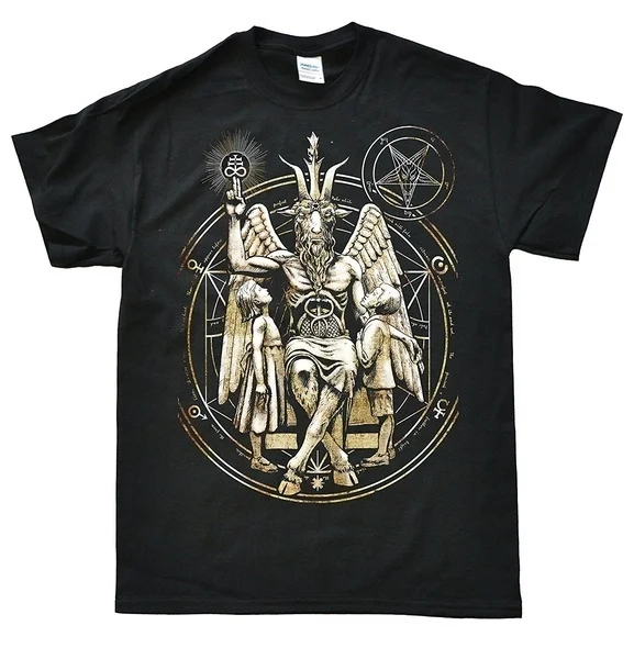 

Summer Style Baphomet Satanic men's short sleeve T-Shirt