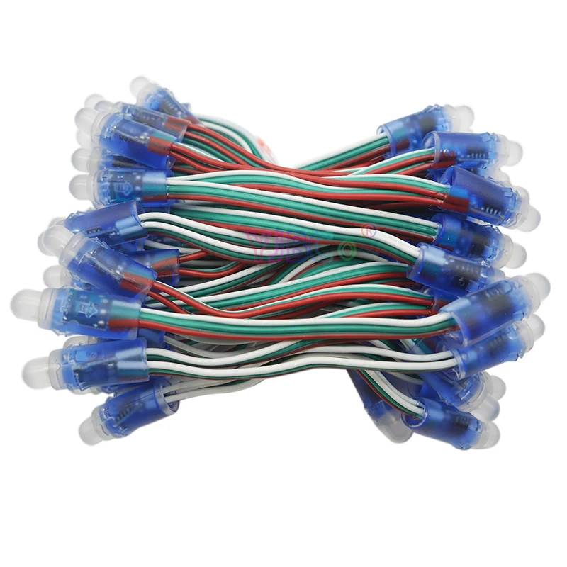 

500 шт. 12 мм полноцветный DC5V WS2811 RGB пиксельный светодиодный модуль освещения отлично подходит для украшения светильник s водонепроницаемый IP67