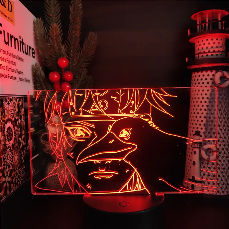 3D ночники Naruto Uchiha Shisui милый аниме Настольный светильник настольное украшение