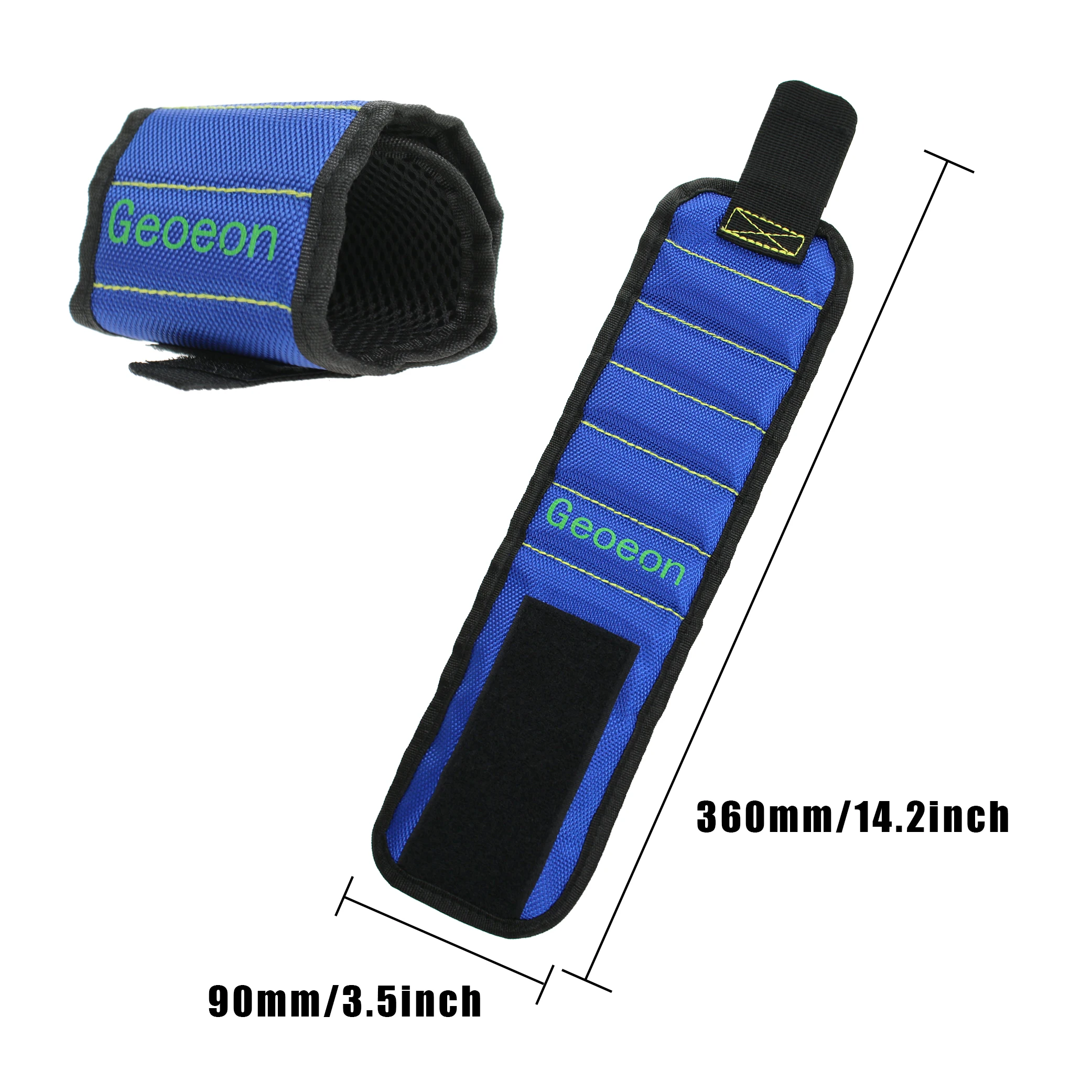 Geoeon Polyester Magnetic Wristband Portable Tool Bag Electrician Wrist Belt Screws Nails Drill Bits Holder Repair D28 | Инструменты
