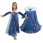 Фэнтезийное синее платье принцессы, накидка главного героя Хэллоуина, шикарное украшенное бриллиантами очаровательное Тюлевое платье для выпускного вечера