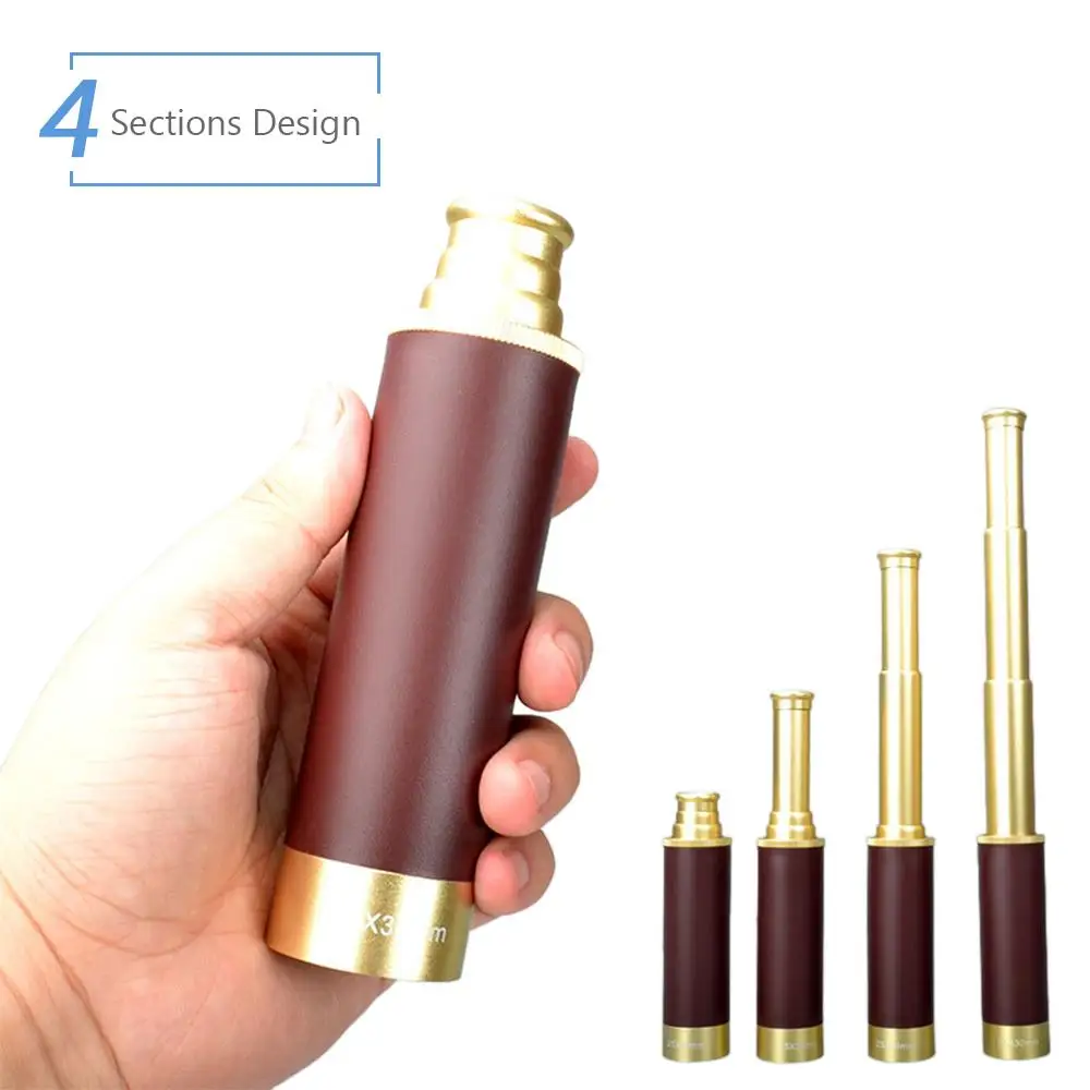 25x30 Карманный зуммируемый монокулярный пиратский телескоп портативный складной