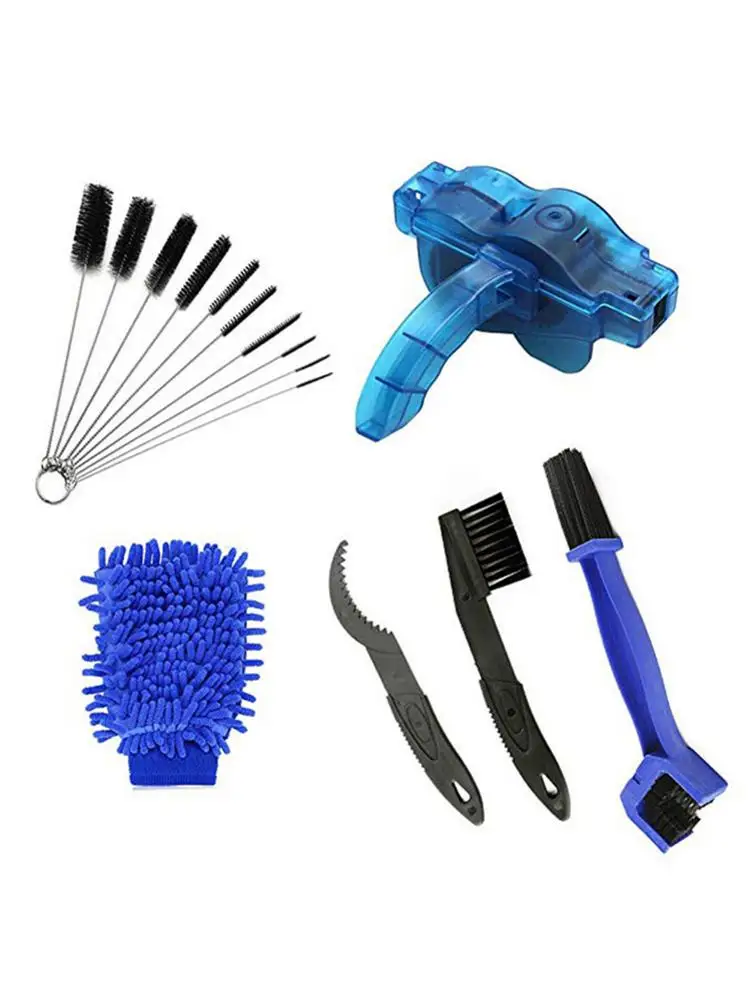 6 единиц велосипед кисть для цепи набор чистящих инструментов велосипеда мытья